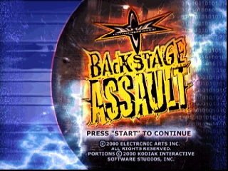 WCW Backstage Assault (USA) Title Screen